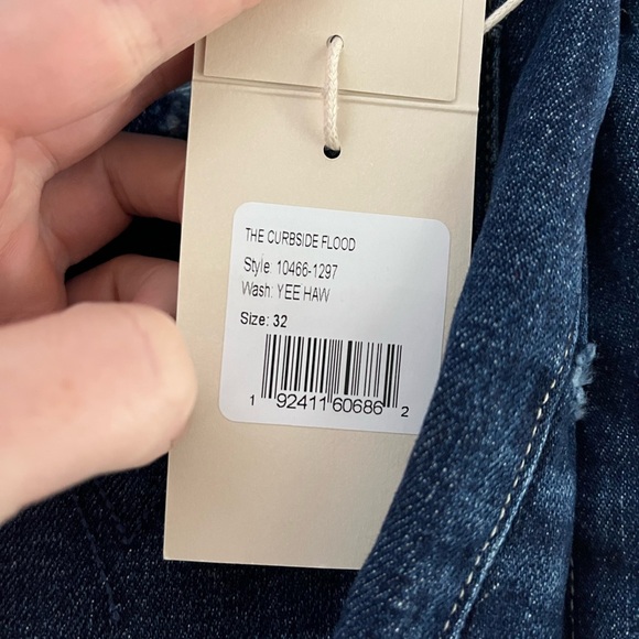 MOTHER The Curbside Flood Wide Straight Leg Jean In Yee Haw - Picture 11 of 16